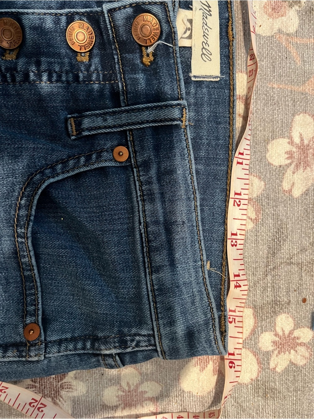 Madewell High Rise Blue Jeans - Picture 8 of 9
